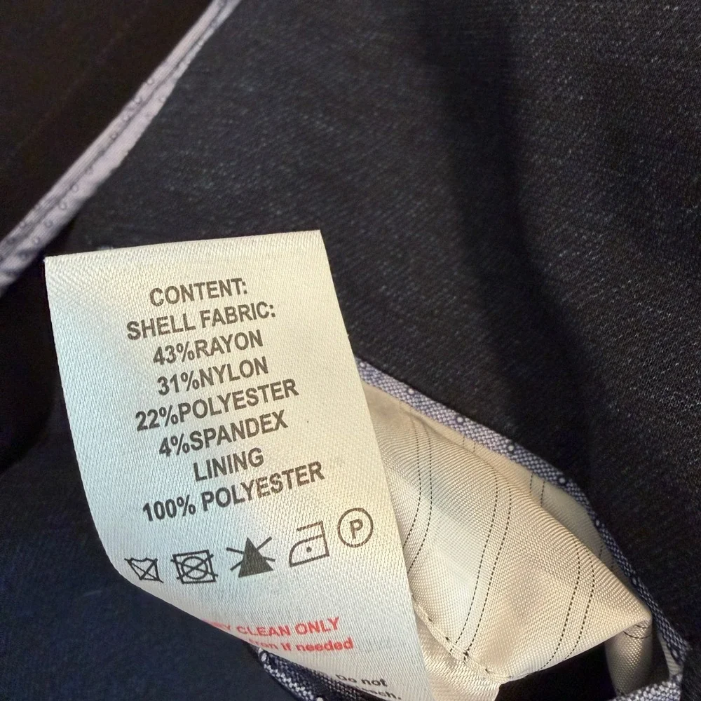7 Diamonds Bandon Blazer Mens XL Navy Blue Stretch Unstructured Casual 44R